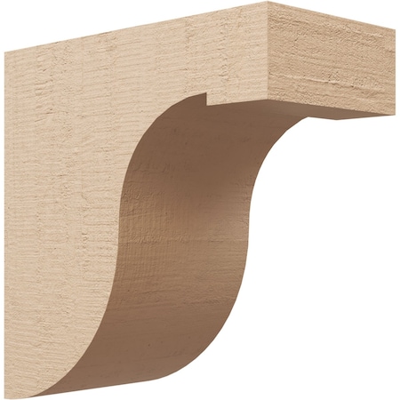 8in. W X 16in. D X 16in. H Series 1 Del Monte Rough Cedar Woodgrain TimberThane Corbel, Primed Tan